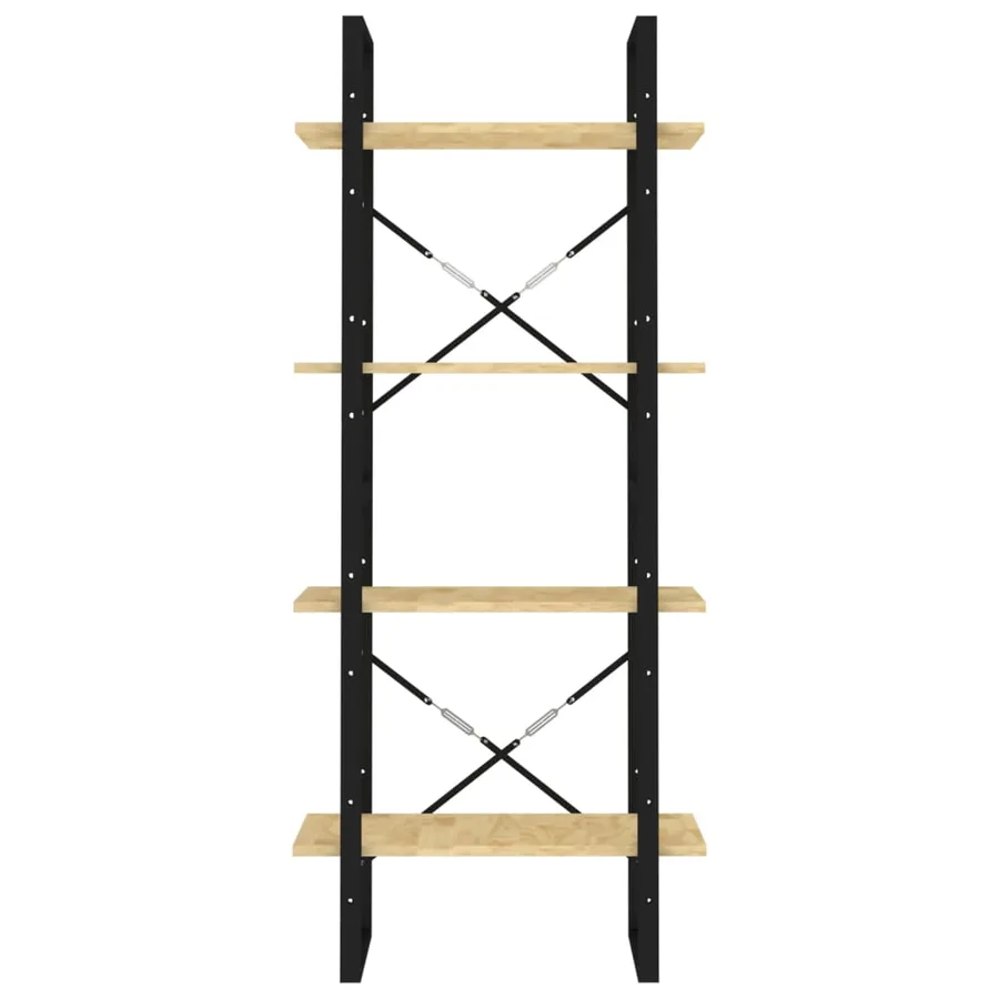 Bibliothèque à 4 niveaux 60x30x140 cm Bois de pin massif - 5