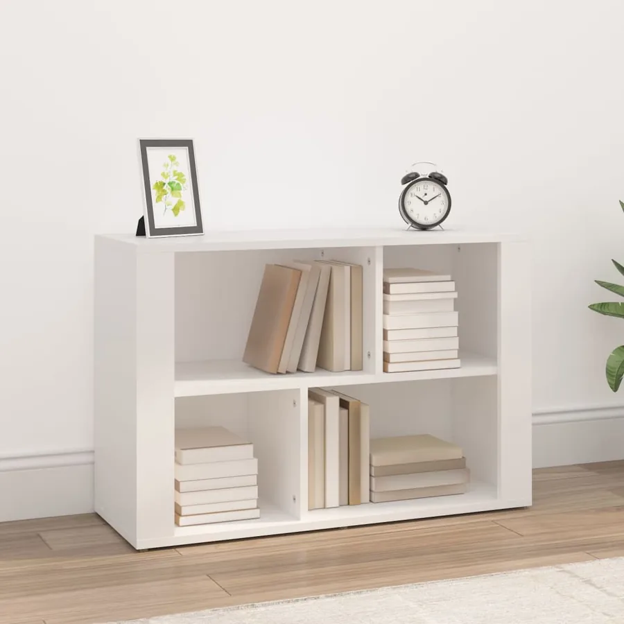 Buffet Blanc 80x30x54 cm Bois d'ingénierie