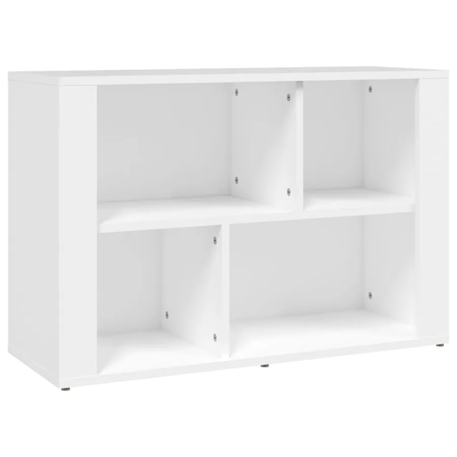 Buffet Blanc 80x30x54 cm Bois d'ingénierie - 2