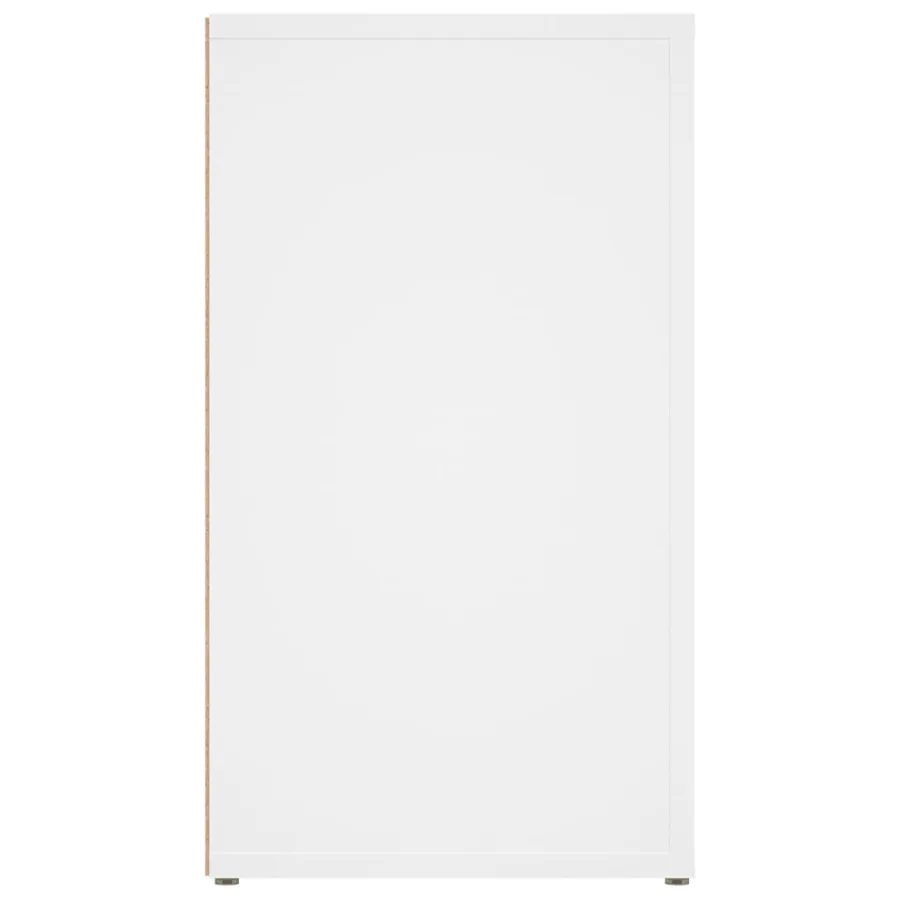Buffet Blanc 80x30x54 cm Bois d'ingénierie - 6