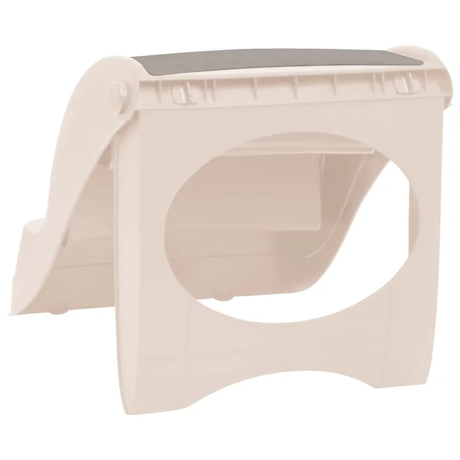 Escalier pliable 3 marches pour chien Crème 50x38x38 cm - 5