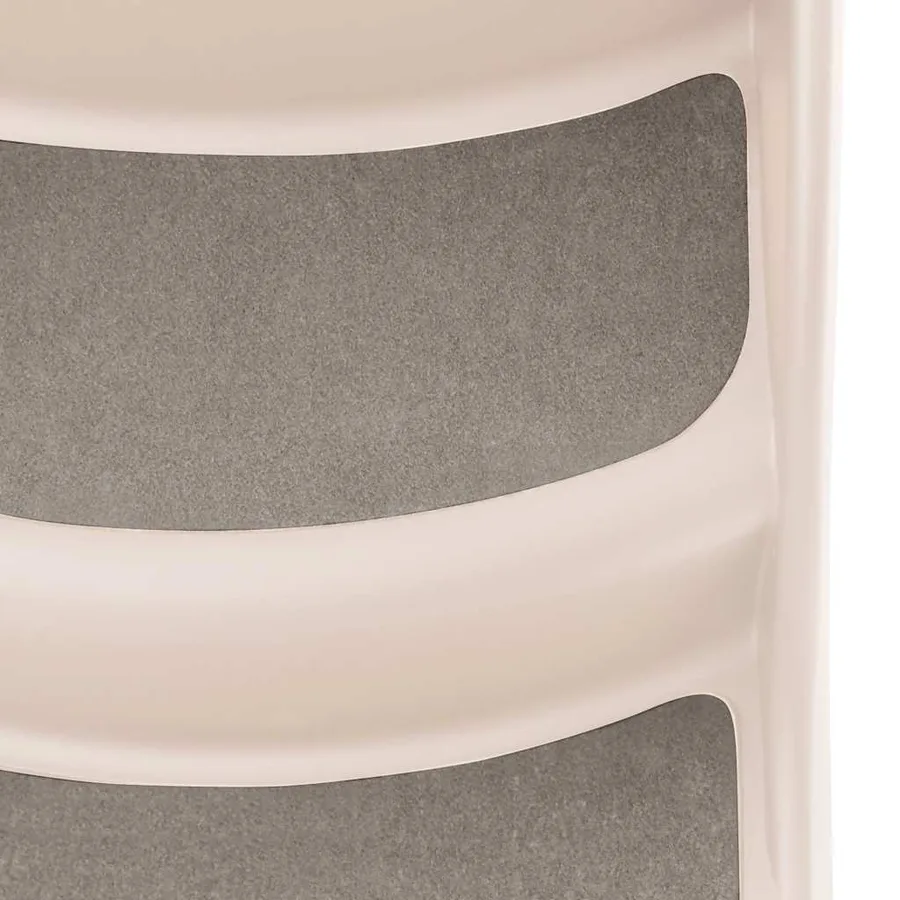 Escalier pliable 3 marches pour chien Crème 50x38x38 cm - 8
