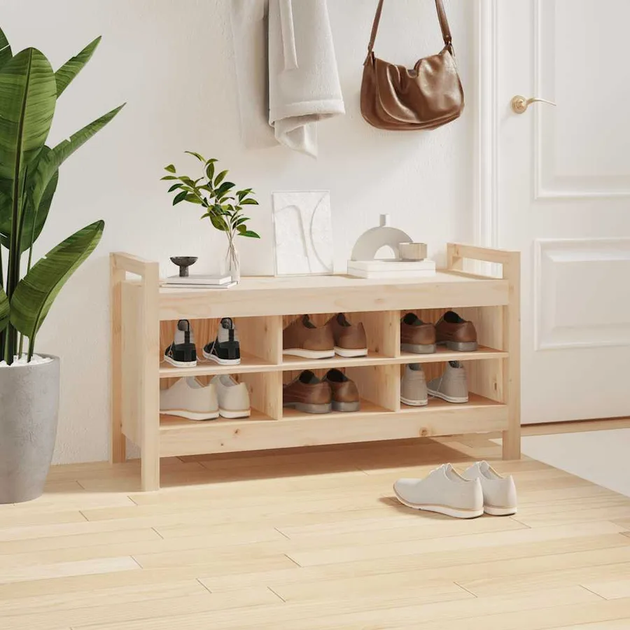 Banc d'entrée 110x40x60 cm Bois de pin massif - 5