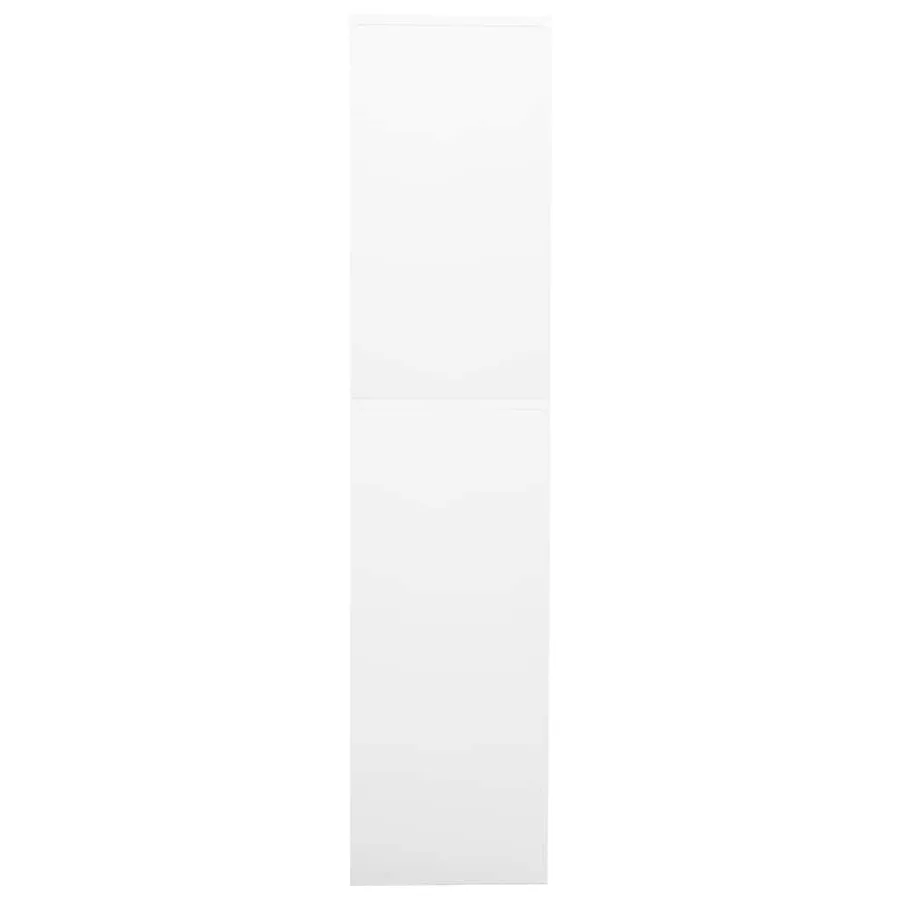 Armoire de bureau Blanc 90x40x180 cm Acier - 3