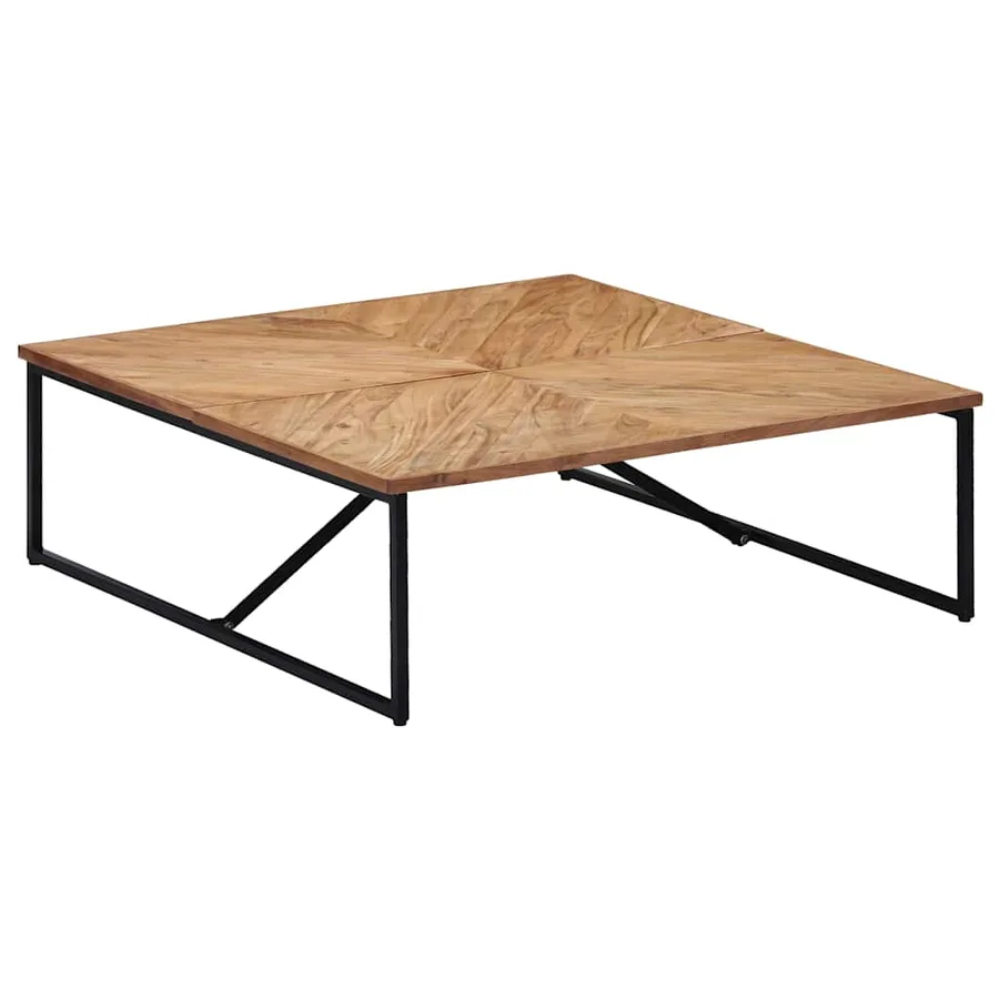 Table basse 110x110x36 cm Bois d'acacia solide - 11