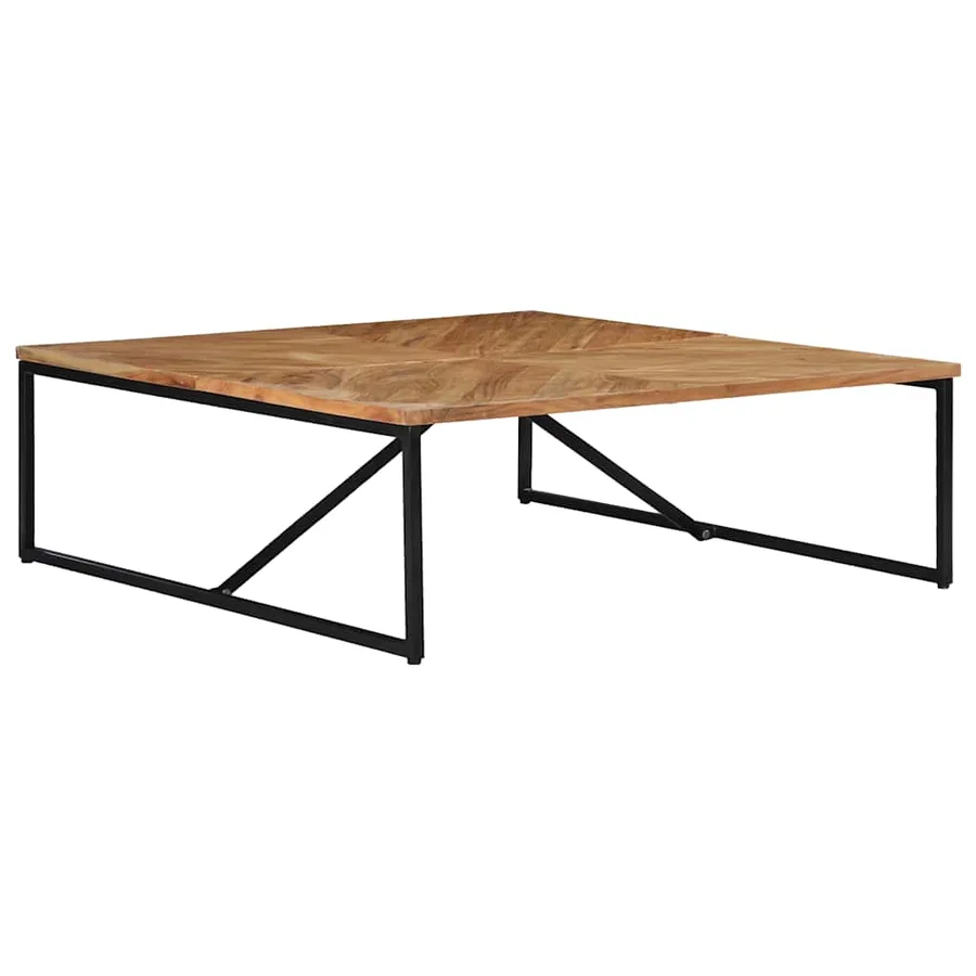 Table basse 110x110x36 cm Bois d'acacia solide - 3