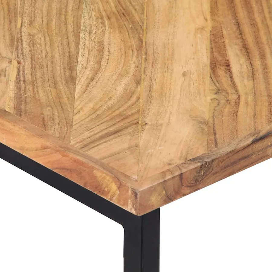 Table basse 110x110x36 cm Bois d'acacia solide - 4