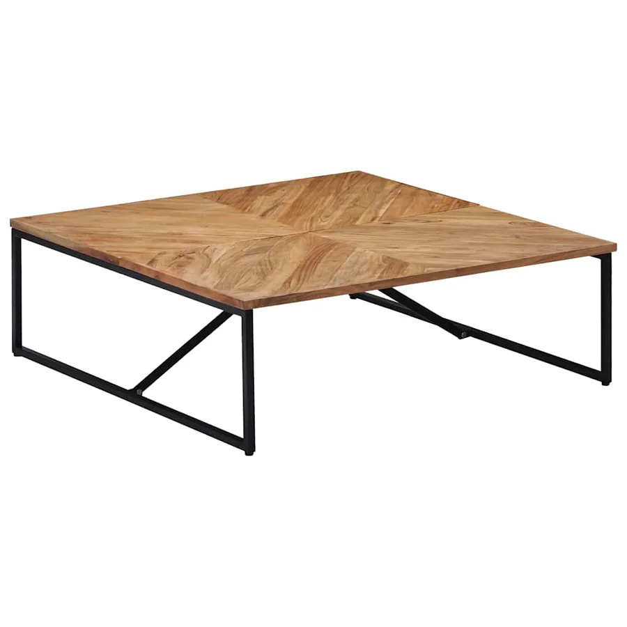 Table basse 110x110x36 cm Bois d'acacia solide - 9