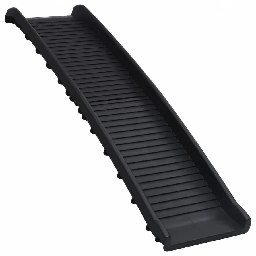 Rampe de voiture pliable pour chiens Noir 155,5x40x15,5 cm - 2