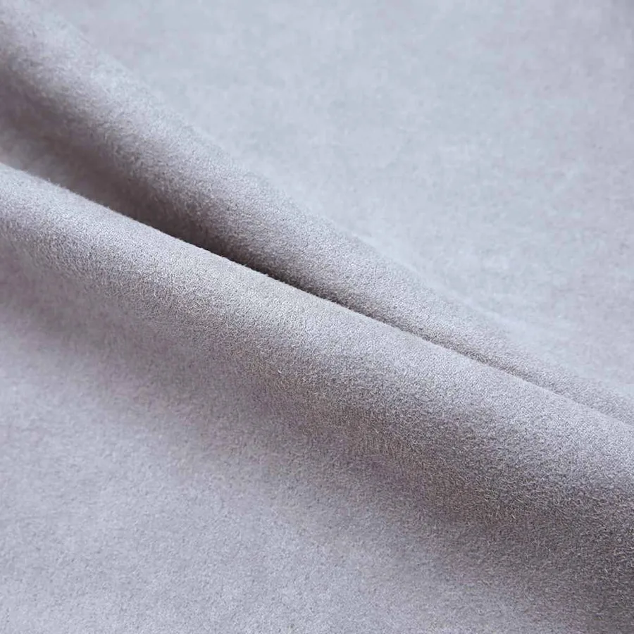 Rideaux occultants avec anneaux en métal 2 pcs Gris 140x175 cm - 4