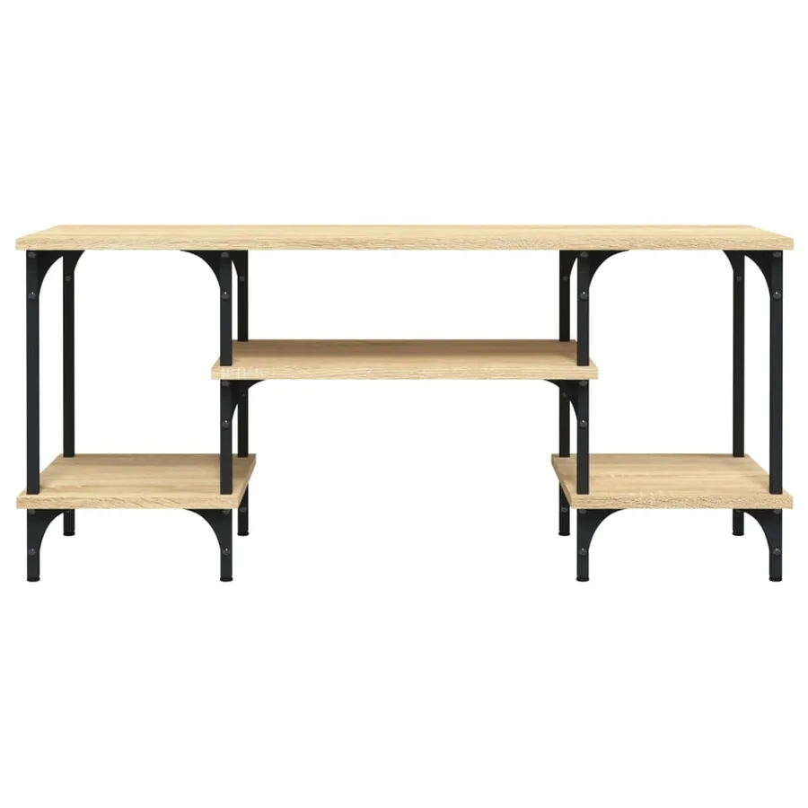 Meuble TV chêne sonoma 102x35x45,5 cm bois d'ingénierie - 5