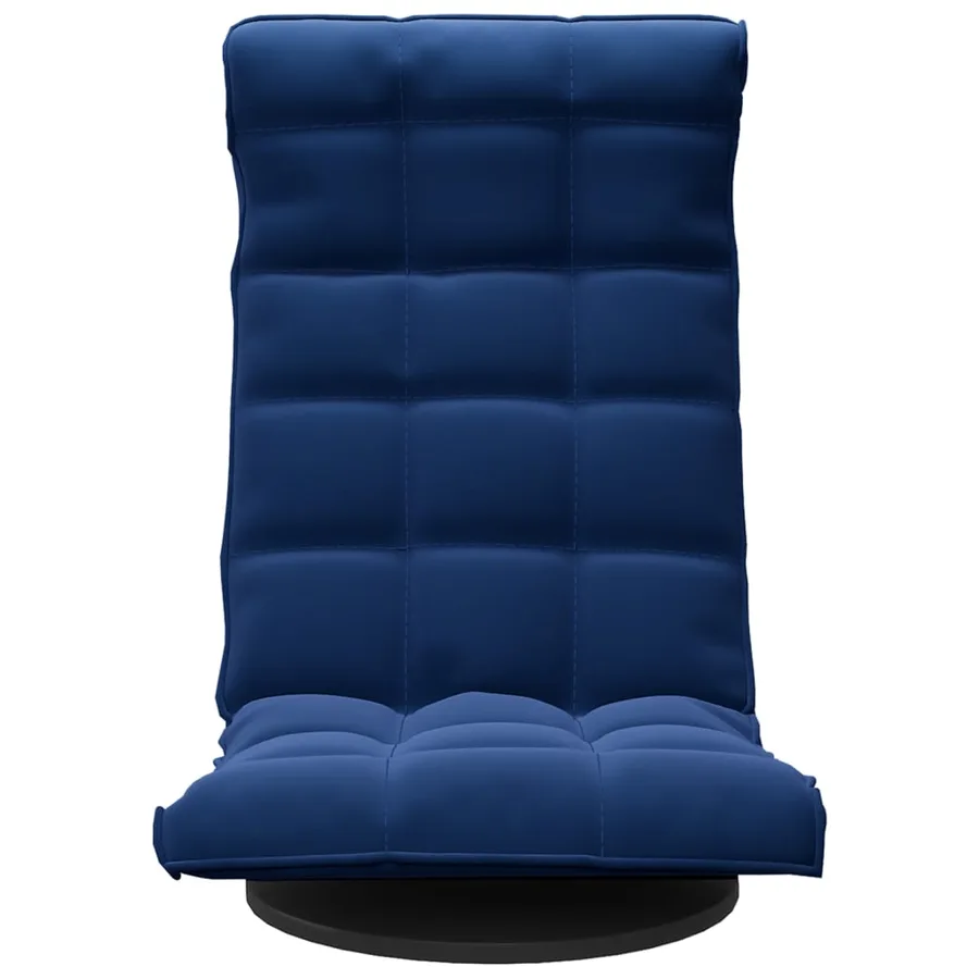 Chaise de sol pivotante Bleu Velours - 3