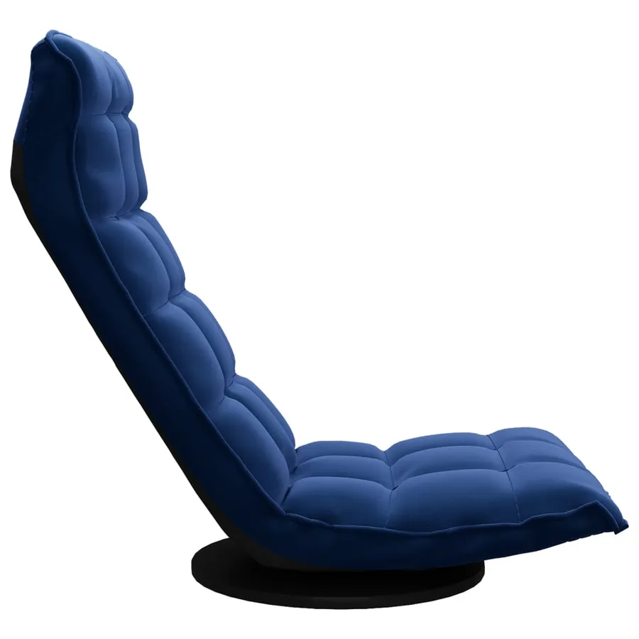 Chaise de sol pivotante Bleu Velours - 4