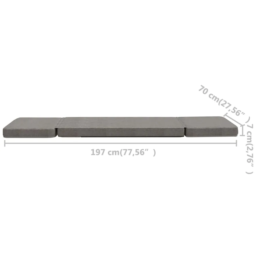 Chaise pliable de sol Gris clair Tissu - 10