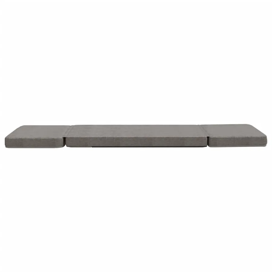 Chaise pliable de sol Gris clair Tissu - 7