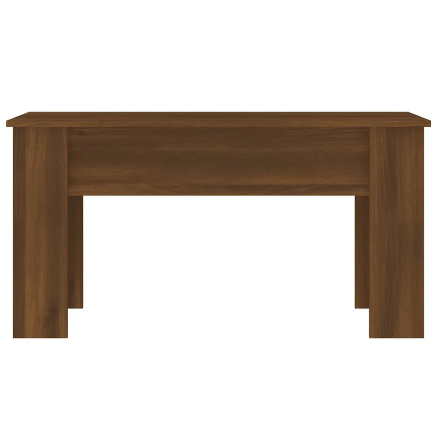 Table basse Chêne marron 101x49x52 cm Bois d'ingénierie - 6