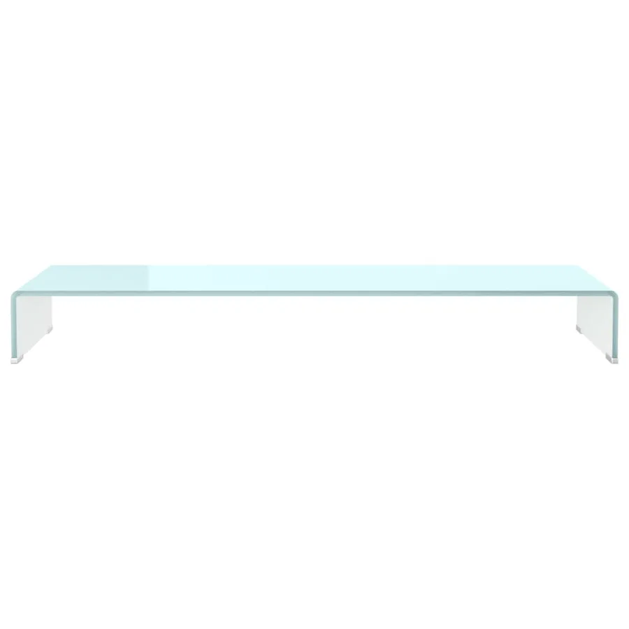 Meuble TV/Support pour moniteur 110x30x13 cm verre vert - 3