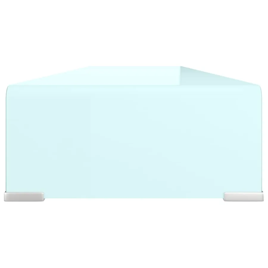 Meuble TV/Support pour moniteur 110x30x13 cm verre vert - 4