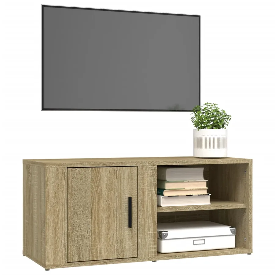 Meubles TV 2 pcs Chêne sonoma 80x31,5x36 cm Bois d'ingénierie - 5