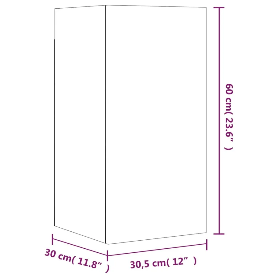 Ensemble de meubles TV 7 pcs Chêne fumé Bois d'ingénierie - 11