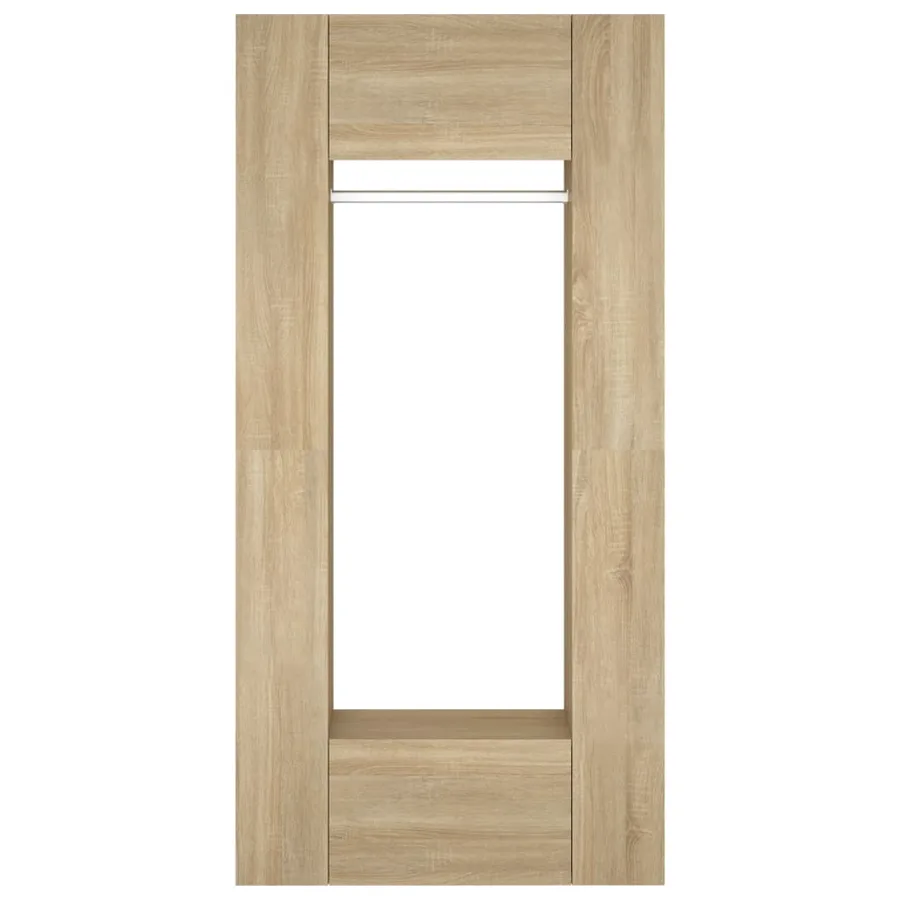 Armoires de couloir 2 pcs chêne sonoma bois d'ingénierie - 8