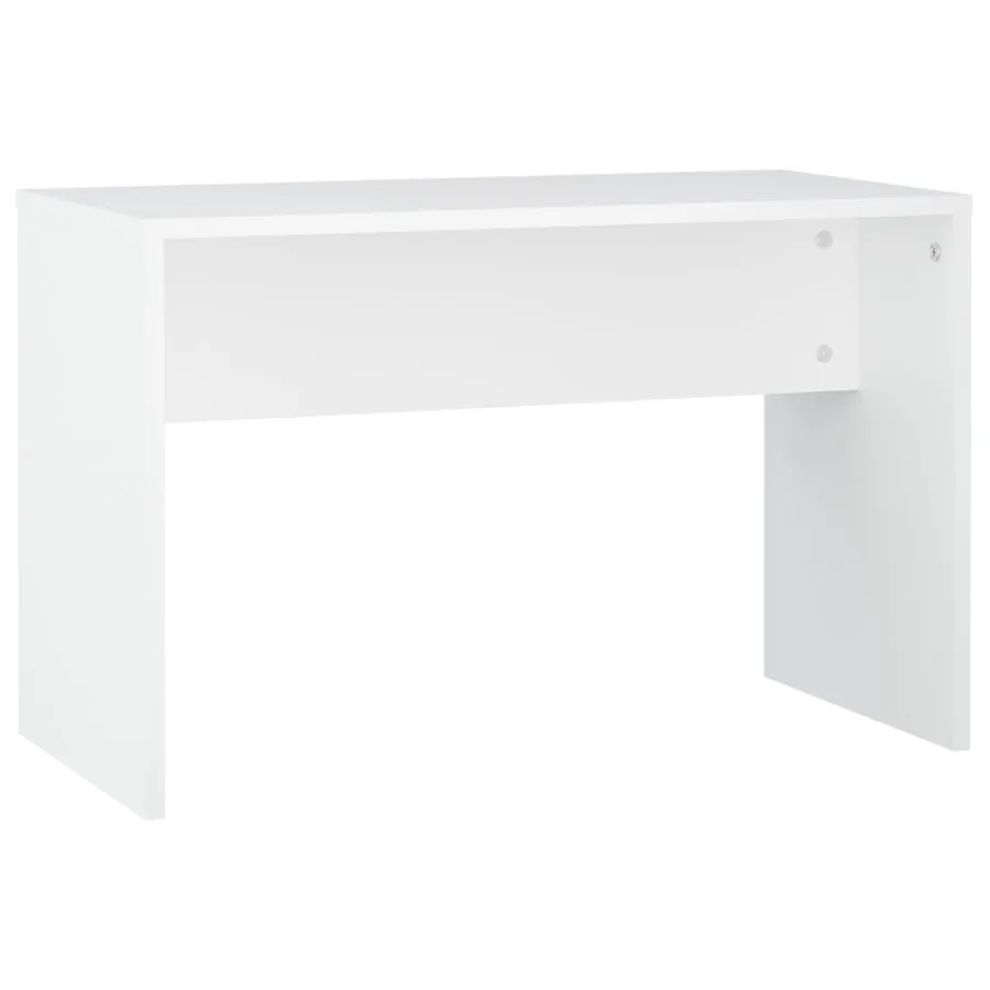 Ensemble de coiffeuse avec LED Blanc Bois d'ingénierie - 9