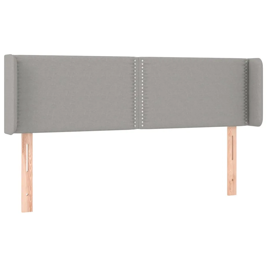 Tête de lit à LED Gris clair 147x16x78/88 cm Tissu - 3