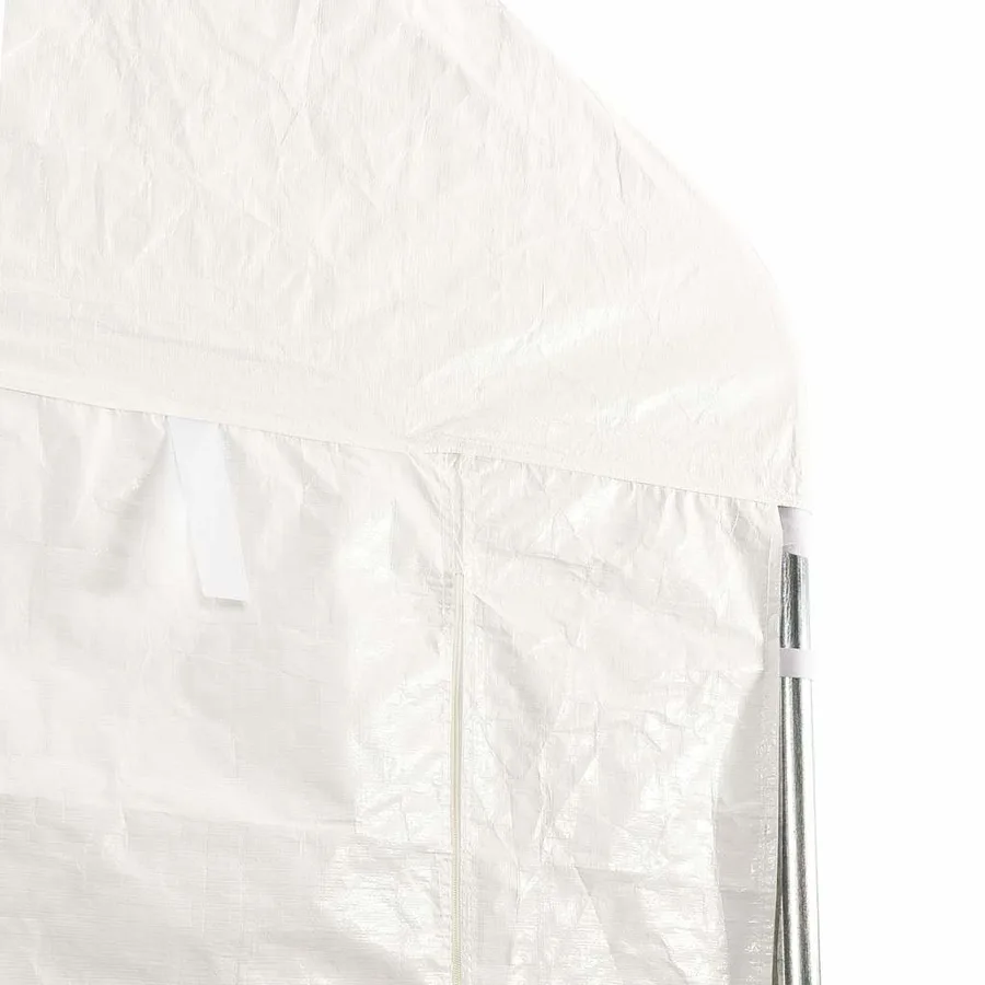 Belvédère avec toit blanc 2,28x2,23x2,69 m polyéthylène - 4