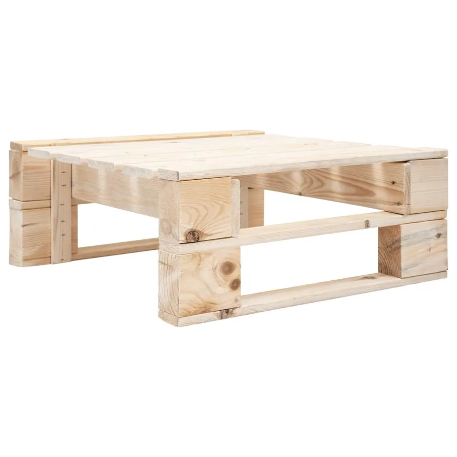 Salon de jardin palette 4pcs avec coussins Bois de pin imprégné - 3