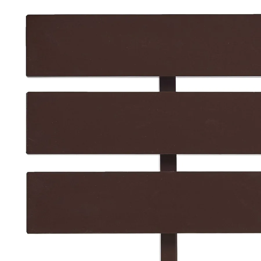 Cadre de lit sans matelas marron foncé pin massif 160x200 cm - 5