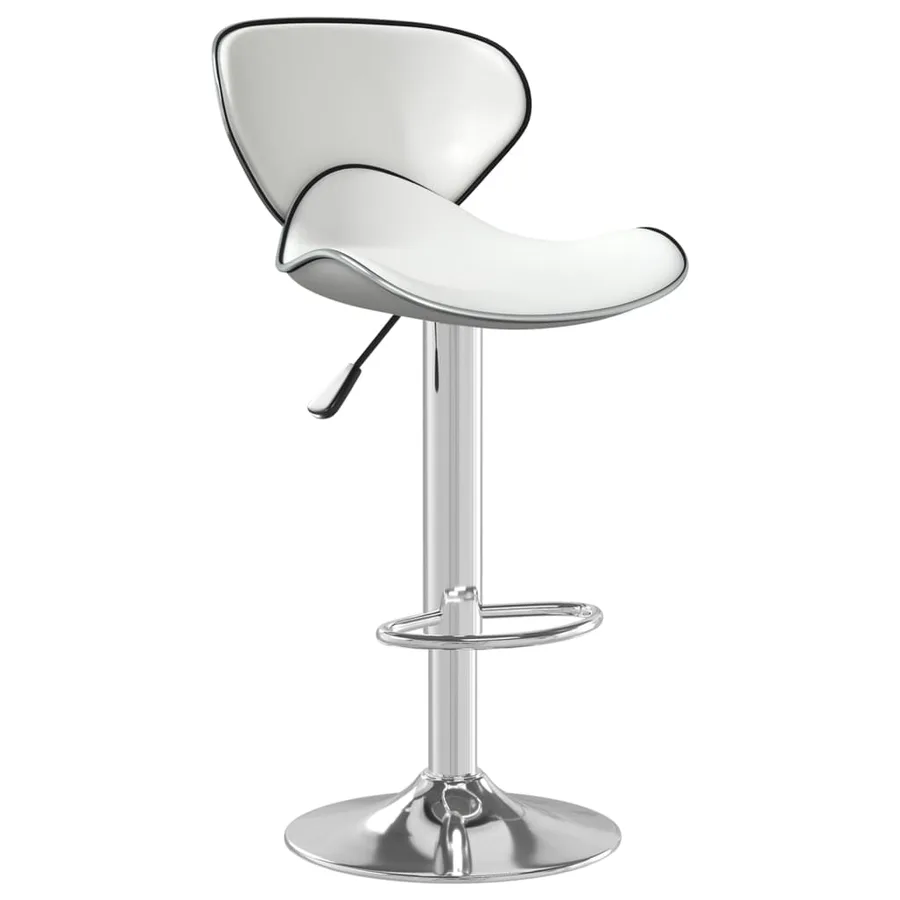Tabouret de bar Blanc Similicuir - 2
