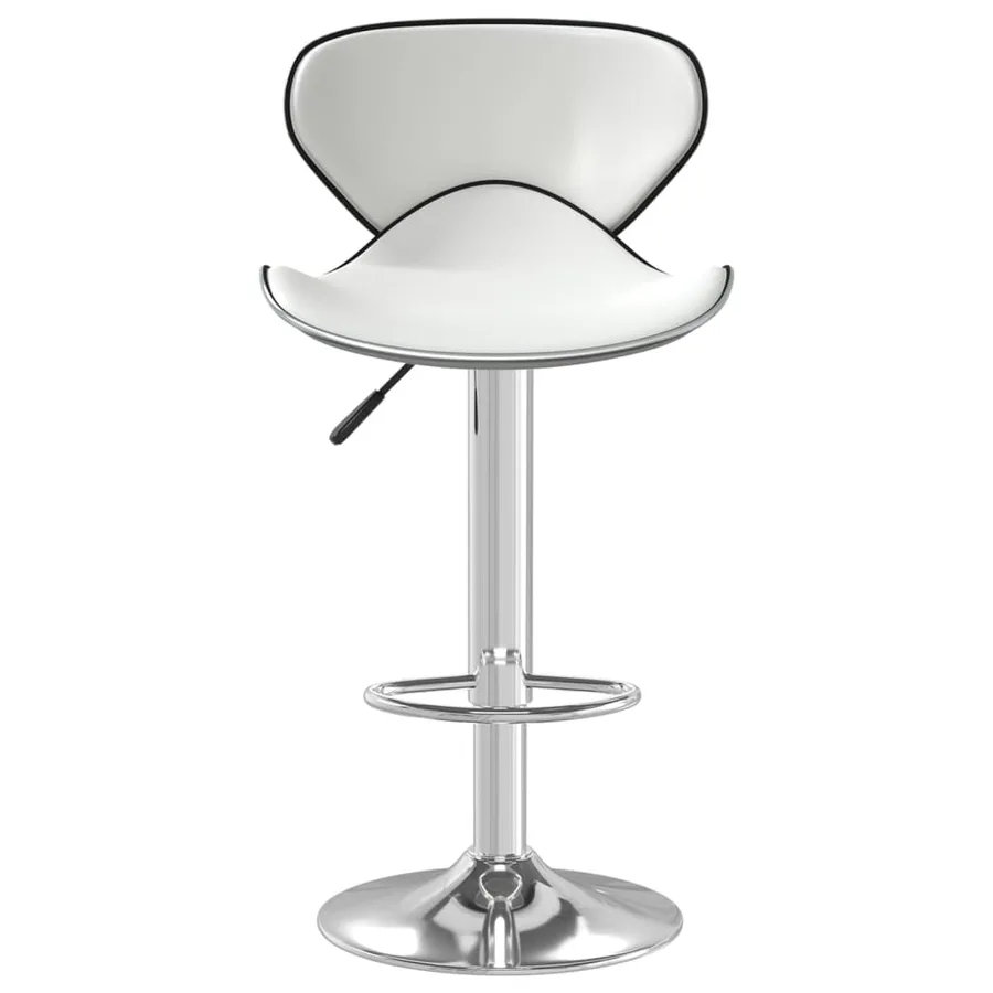 Tabouret de bar Blanc Similicuir - 3