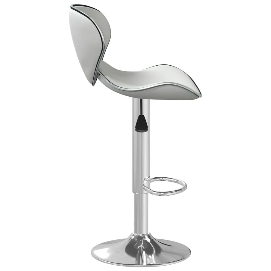 Tabouret de bar Blanc Similicuir - 4