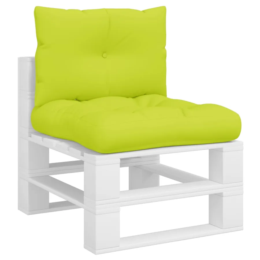 Coussins de palette lot de 2 vert vif tissu - 3