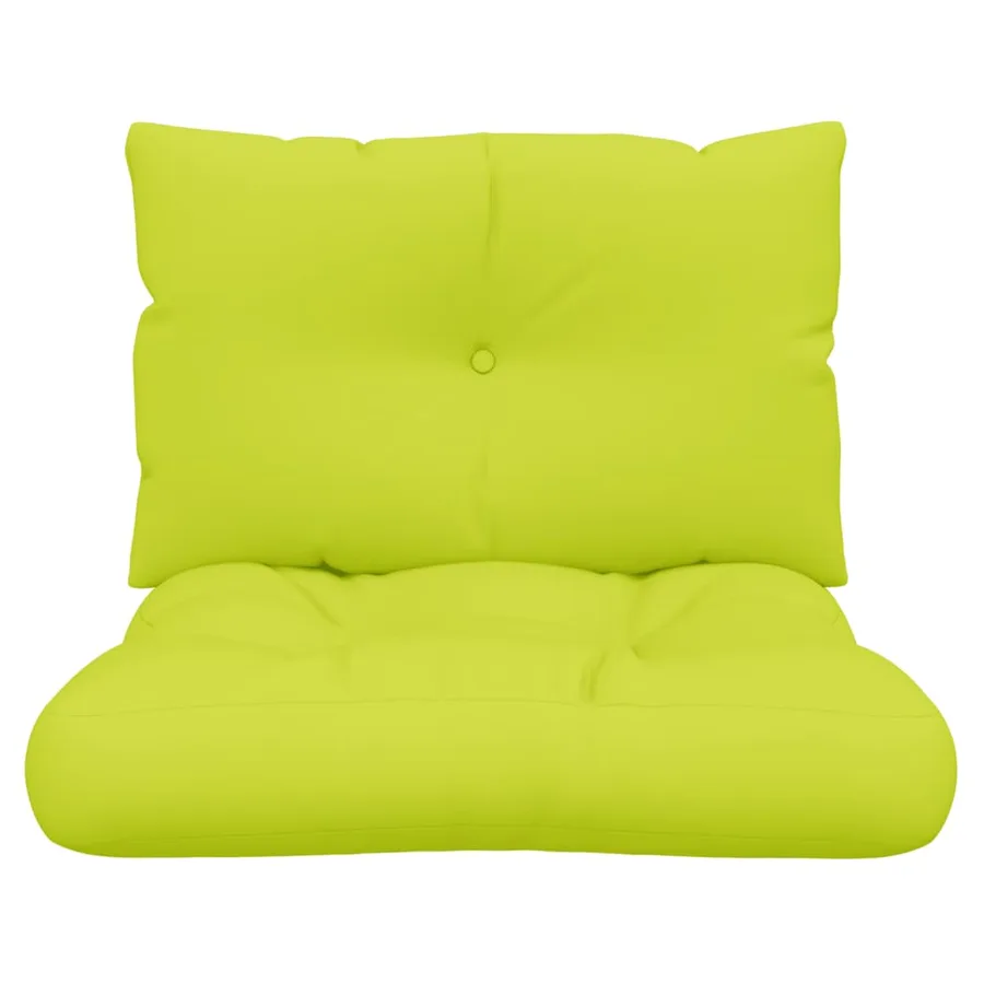 Coussins de palette lot de 2 vert vif tissu - 5