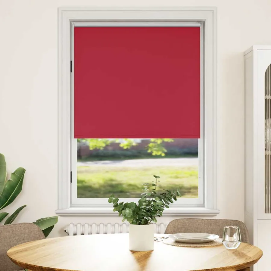 Store enrouleur occultant 104,4 x 175 cm, largeur du tissu 100 cm, rouge