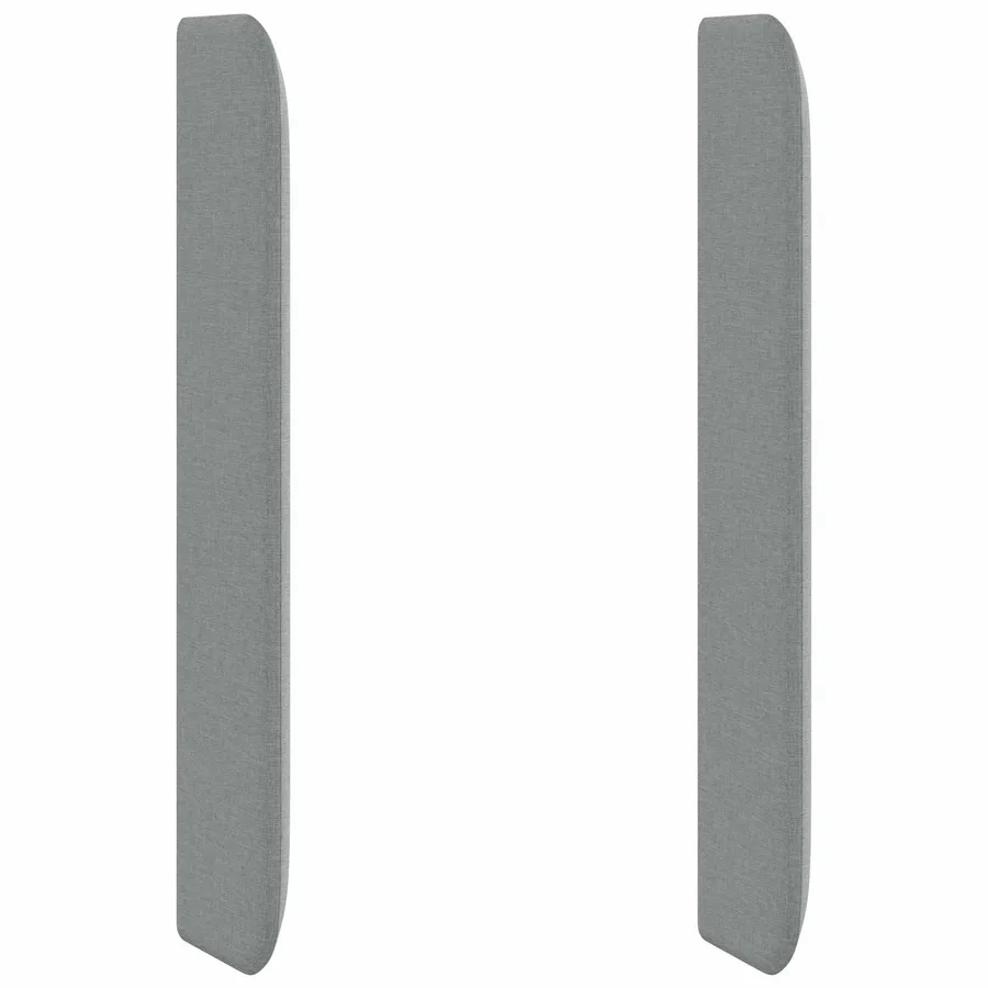 Oreille de tête de lit Gris clair 80 x 16 x 4 cm tissu - 2