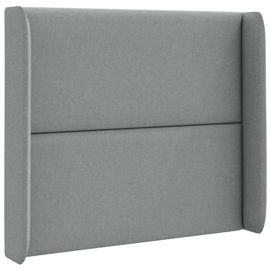Oreille de tête de lit Gris clair 80 x 16 x 4 cm tissu - 3