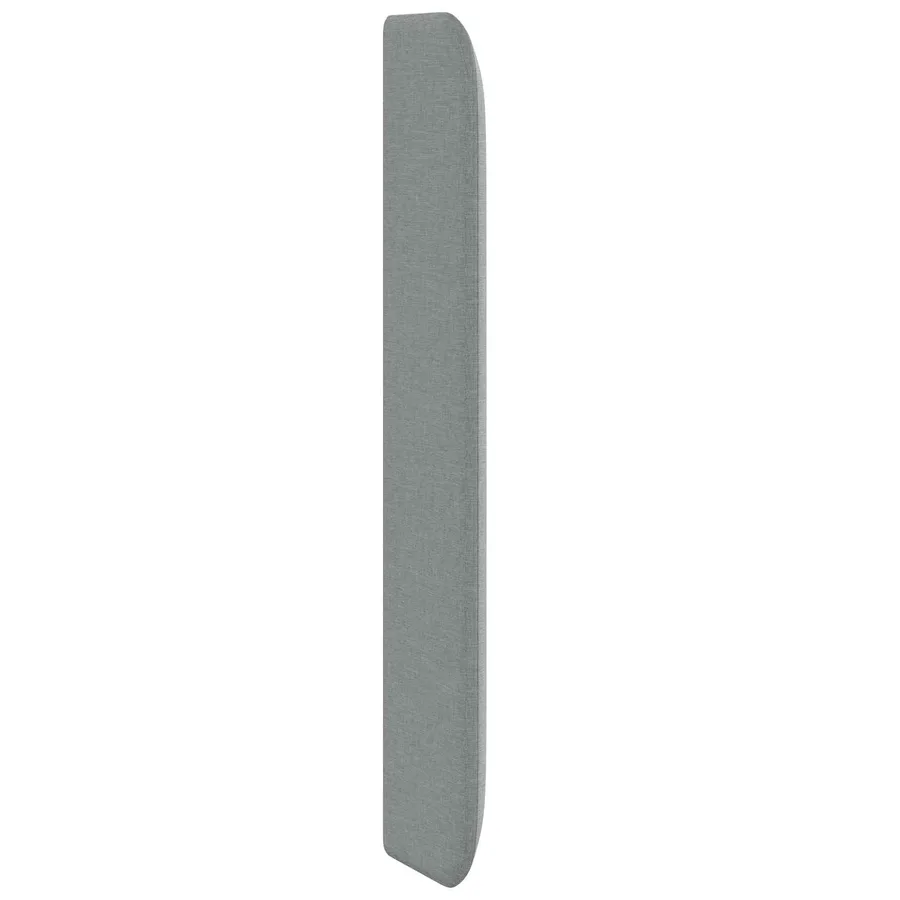 Oreille de tête de lit Gris clair 80 x 16 x 4 cm tissu - 5