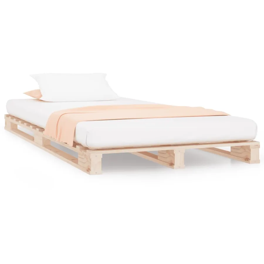 Lit de palette 90x200 cm bois de pin massif - 2