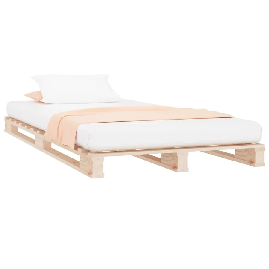 Lit de palette 90x200 cm bois de pin massif - 3