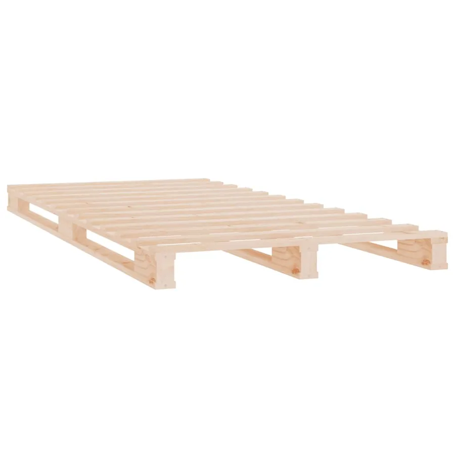 Lit de palette 90x200 cm bois de pin massif - 4