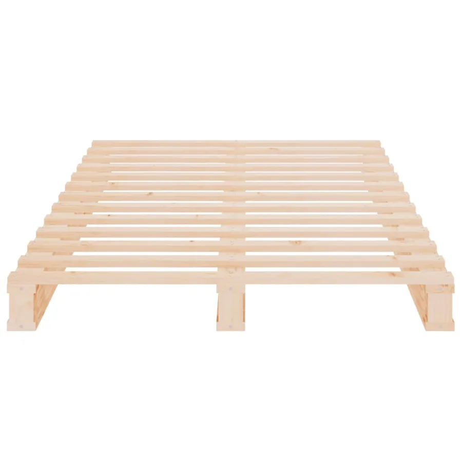 Lit de palette 90x200 cm bois de pin massif - 5