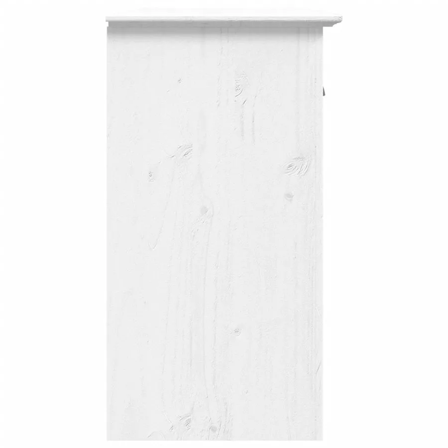 Buffet BODO blanc 115,5x44x80 cm bois massif de pin - 5