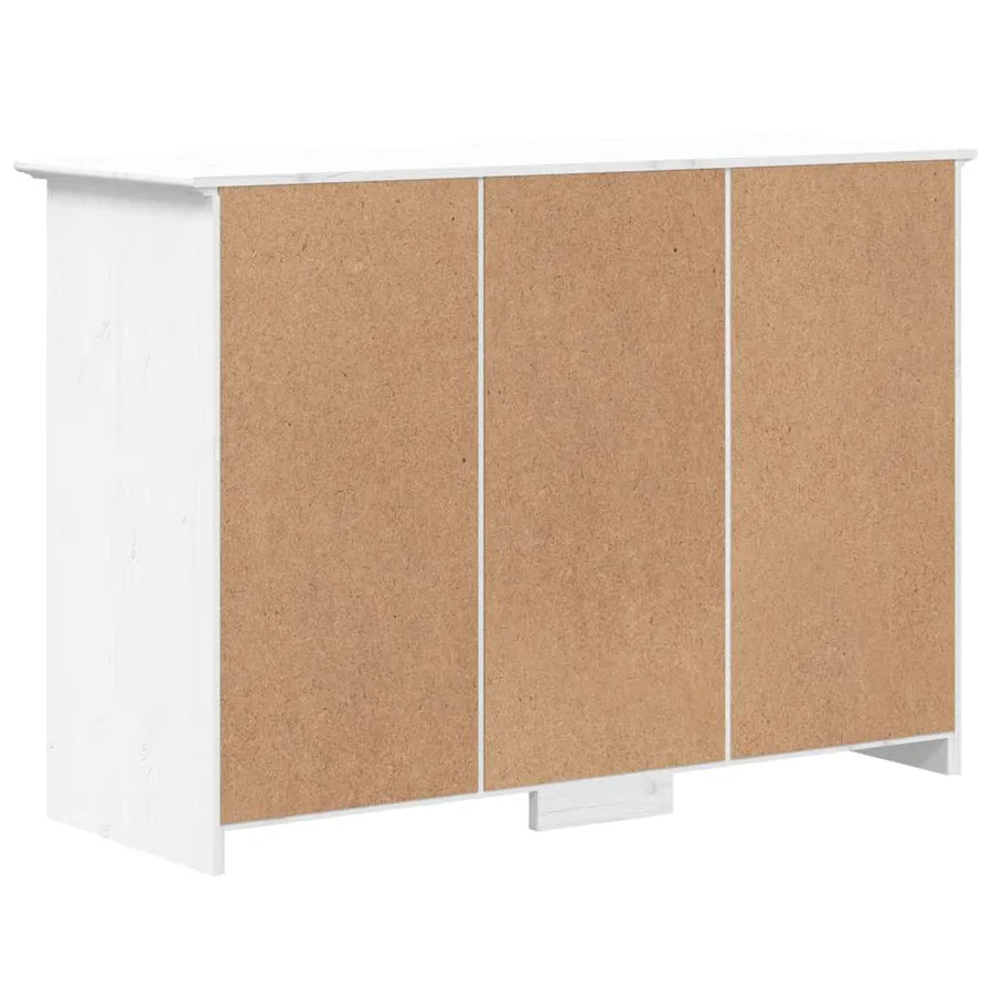 Buffet BODO blanc 115,5x44x80 cm bois massif de pin - 6