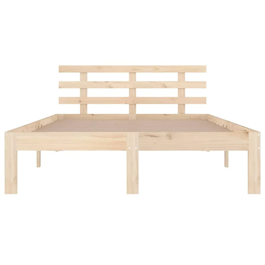 Cadre de lit sans matelas bois massif 180x200 cm - 4