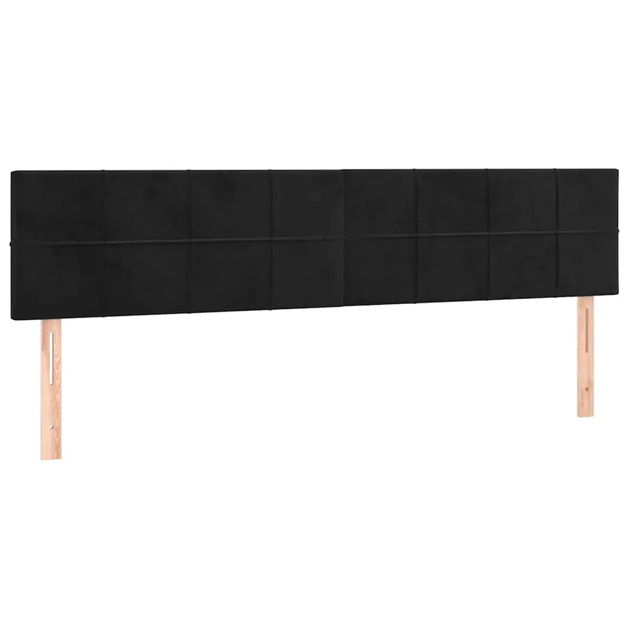 Sommier à lattes de lit avec matelas et LED Noir 200x200 cm - 7