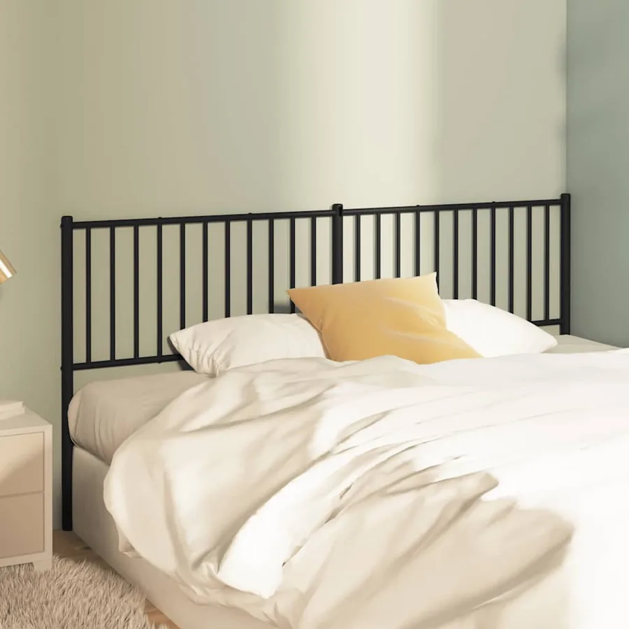 Tête de lit de remplacement métal noir 180 cm