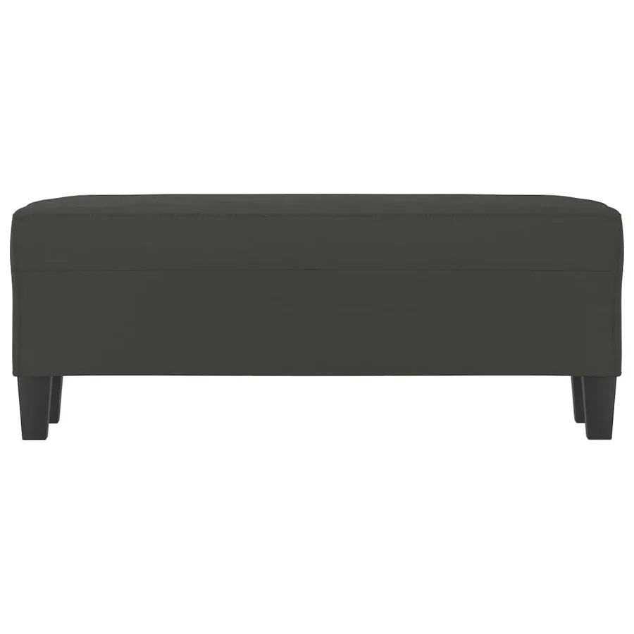 Banc Gris foncé 100x35x41 cm Tissu microfibre - 3