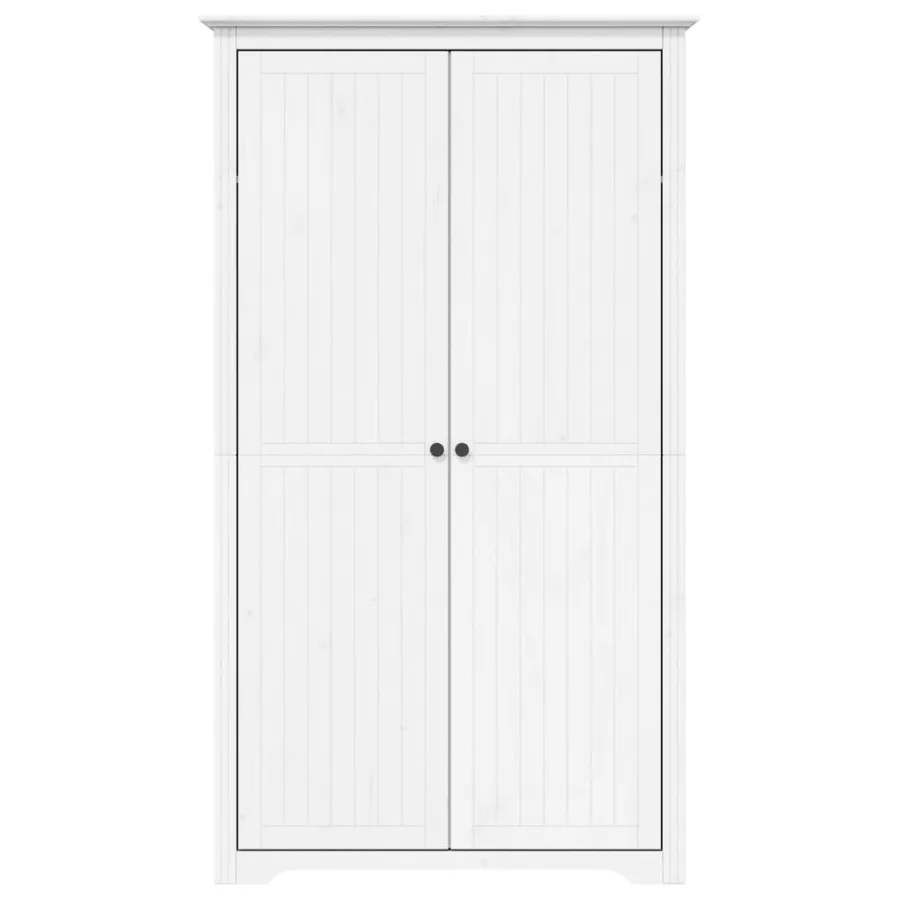 Garde-robe BODO blanc 99x53,5x173 cm bois massif de pin - 3